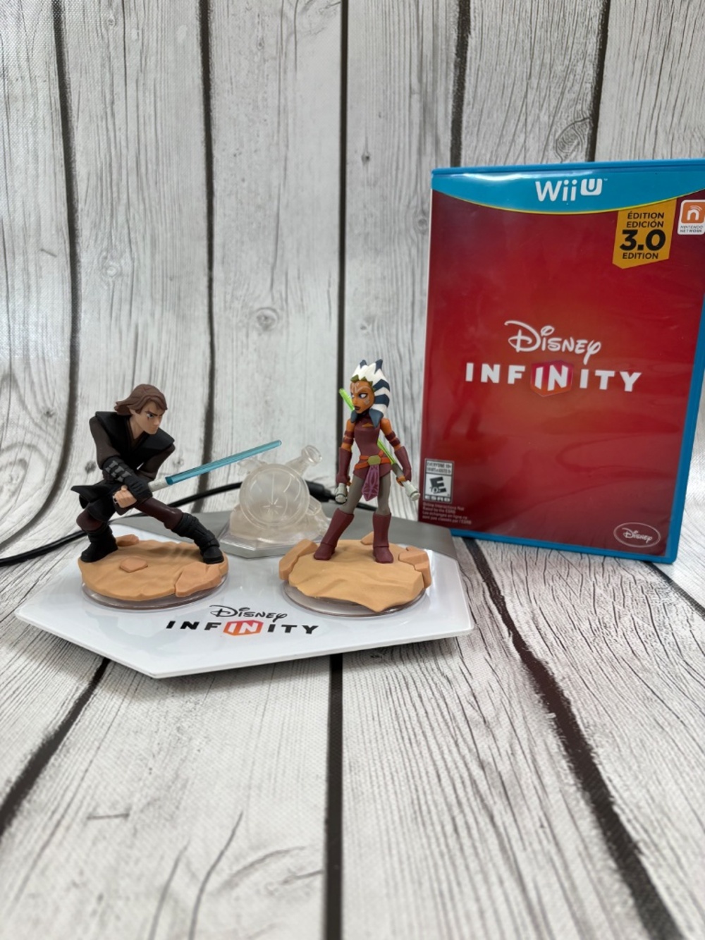 Disney Infinity 3.0 Edition Wii U Star Wars Twilight Republic Anakin Ahsoka Set